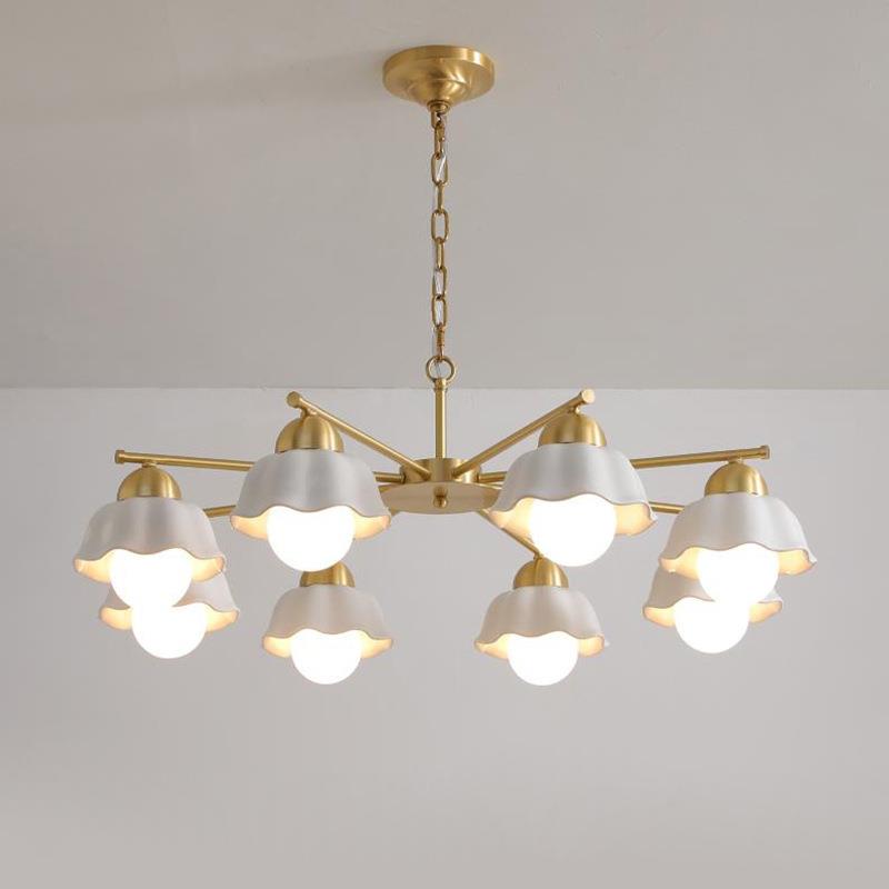 中古客厅吊灯吸顶灯轻奢大气高档宫殿全铜陶瓷灯具餐厅主卧室灯