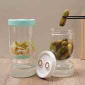 沙漏式 璃泡菜干罐耐高温玻翻转干泡菜罐萝卜橄榄菜湿分家665用密