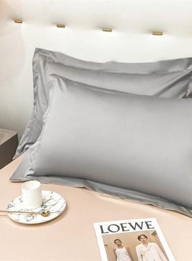 新款高档长绒棉纯棉头枕套一对装奢轻丝滑酒店单人LGJ枕芯套全枕