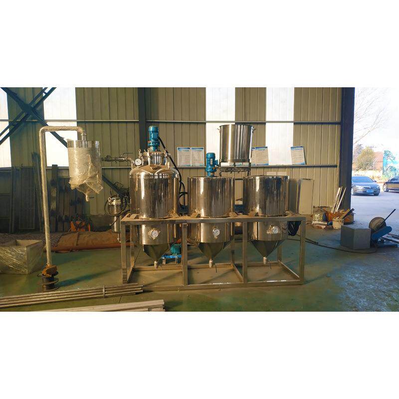 乐发小型精炼机油坊专用花生葵花籽油精炼油机500公斤精炼机设备