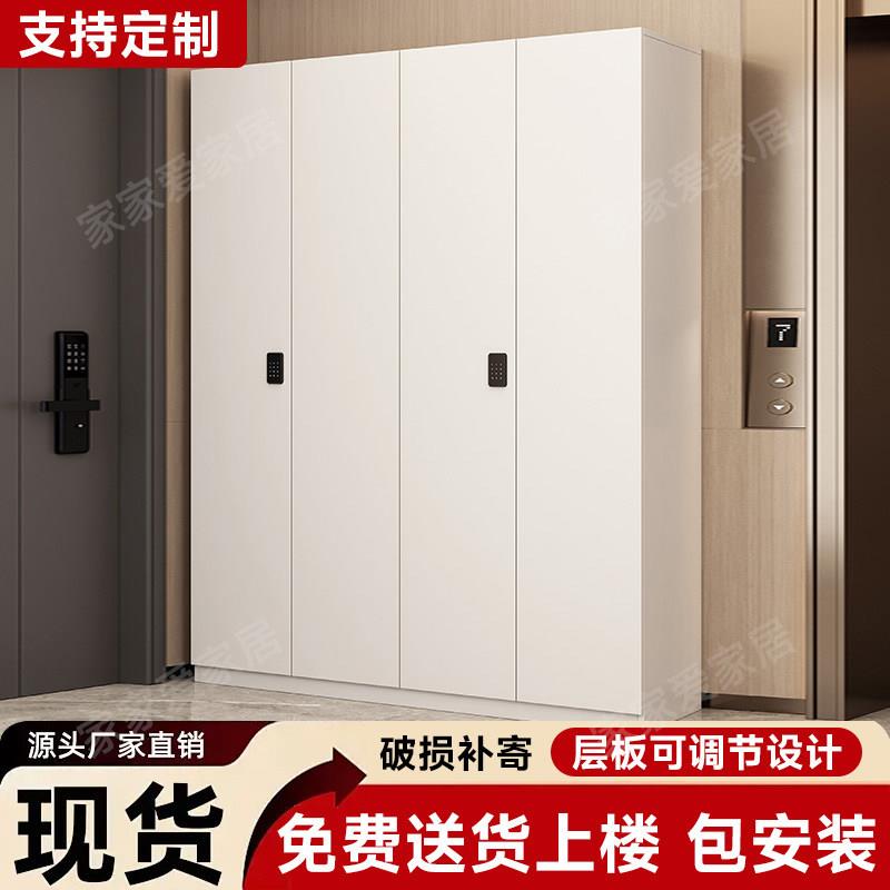 带锁收纳柜鞋柜家用门口楼道密码锁室外过道电梯口走廊可定制高度