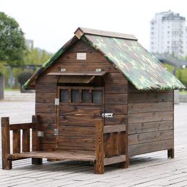 宠物屋狗围栏户外用防雨实木狗屋泰迪中小型犬狗屋大型防水狗屋