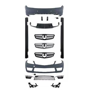 C63款 2013 包围保险杠适用于奔驰C级W204机盖大灯2008