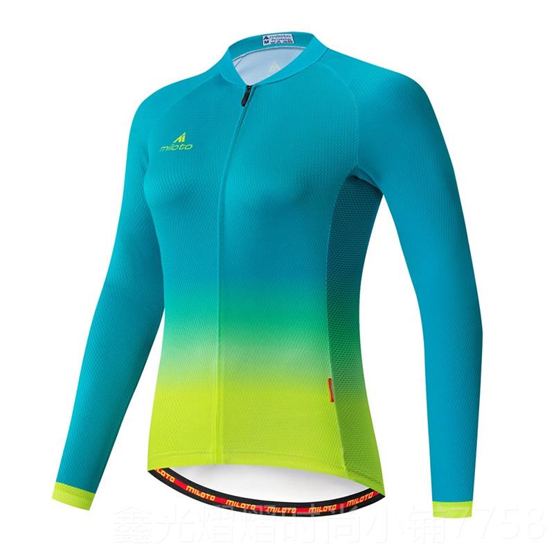 正品M透ILOT山O骑行服春秋薄款长袖套装女地自行车衣服女防款气修