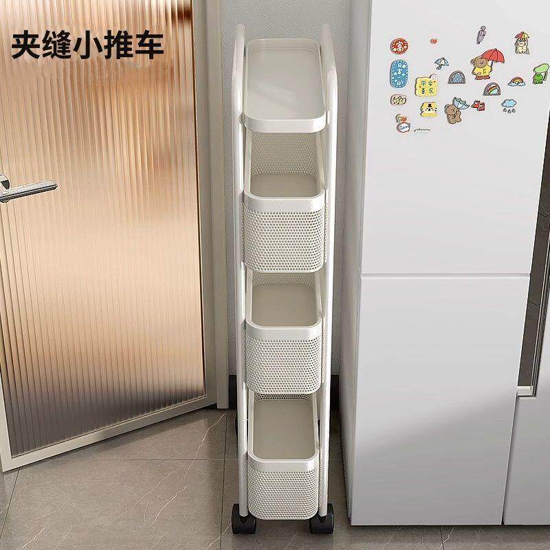 家用蔬菜置物架厨房简易储物架钢材强承重浴室落地洗漱用品收纳架