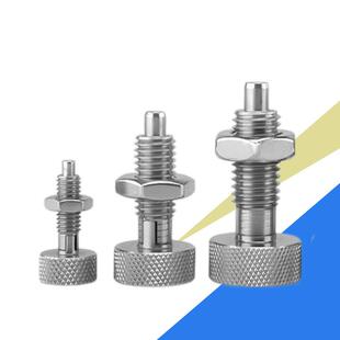 现货M6M8M10滚M2花定头旋钮柱塞不带位伸缩销1止GNK动销复位分度
