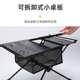 双层户外露营桌家用露营便携折叠烧烤桌多功能铝合金桌庭院桌
