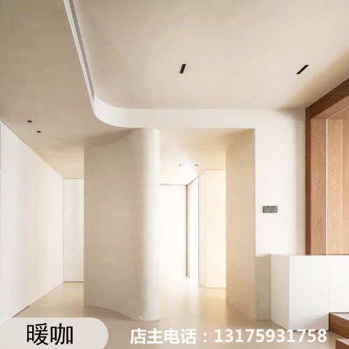 侘寂风微水泥墙地一体涂料艺术墙面漆清水混凝土质感肌理地面施工