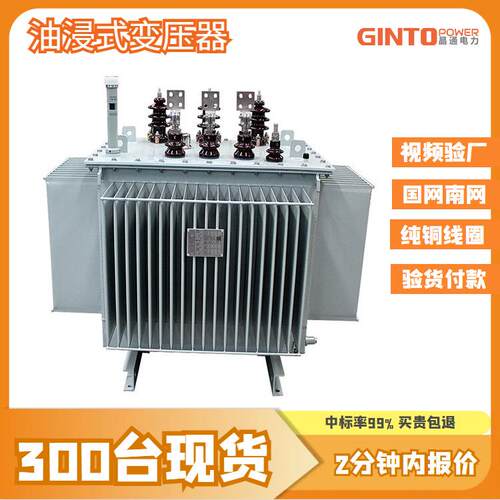 s20-250kva1250千瓦10kv节能500千伏安400室户外国标油浸式变压器