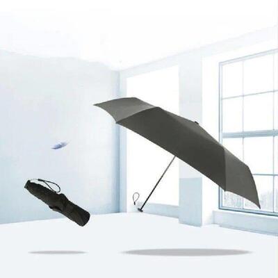 110g Portable Three Folding Umbrella Men Business Windproof