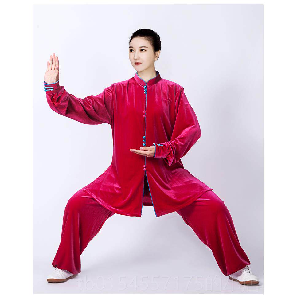 正品太极服2024新高端厚春秋南韩加金丝绒冬季款太极拳练女功服服