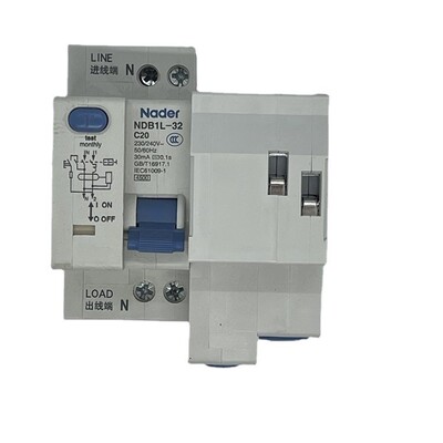 Nader上海良信家用开关断路器漏电保护器NDB1L-32系列 1PN上进线