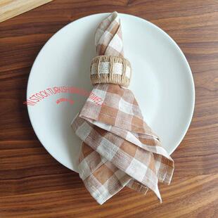 Linen Pack French Napkin法国雨露亚麻餐巾结婚饭厅餐巾 Table