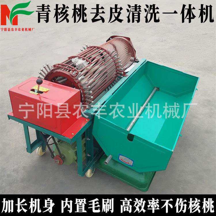 青核桃脱皮机家用电动小型青皮核桃剥皮清洗一体机农用机械去壳机