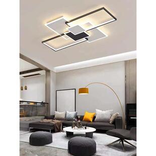 长方形大厅吸顶灯led现代简约客厅灯 北欧创意房间灯卧室灯具灯饰