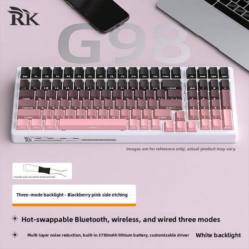 Rkg98机械键盘套件蓝牙三模2.4g无线有线定制热插拔DIY游戏电子竞
