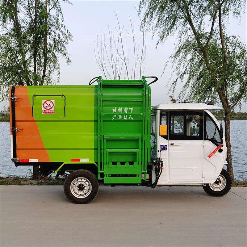 厂家生产挂桶垃圾车 销售新能源电动三轮四轮挂桶垃圾车