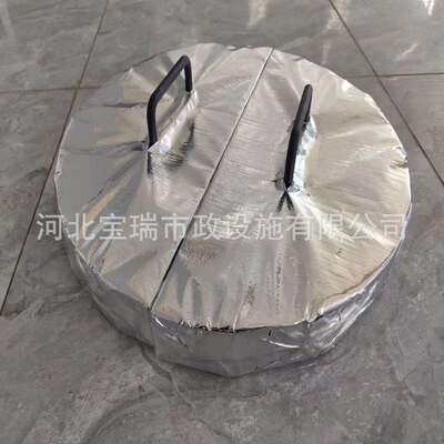 木质保温井盖木质盖板二保层温子FMC盖木井锡松箔保温盖