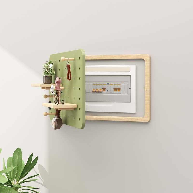 实木免漆洞洞板电表箱盖板盖电表箱遮挡墙上电闸盒装饰画总开关