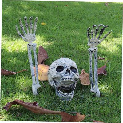 Halloween decoration skull hand bone simulation skull props