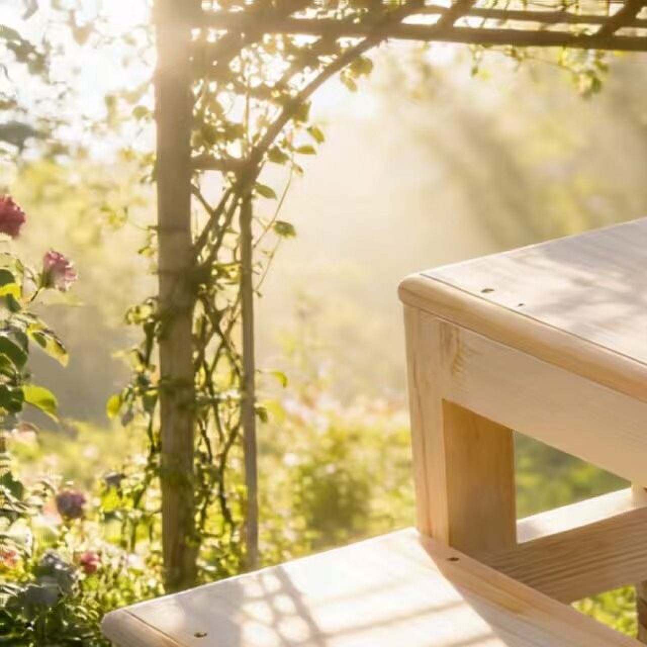 升级款全实木室外楼梯2 层增高脚踏台阶阳台梯沙发凳台阶踏步二层