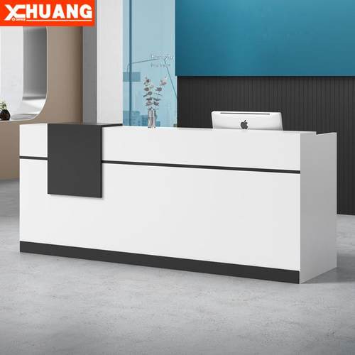 办公前台桌接待台创意吧台简约现代公司咨询台迎宾收银台桌椅组合