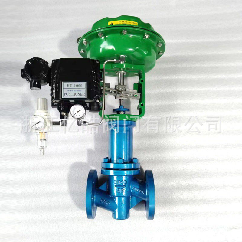 ZJHPF46气动波纹管衬氟调节阀耐腐蚀酸四氟氯气进料流量调节阀