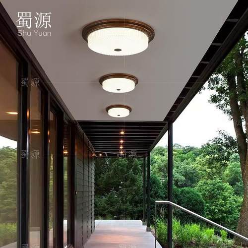 户外吸顶灯别墅自建房大门口屋檐阳台庭院走廊防水防虫三防