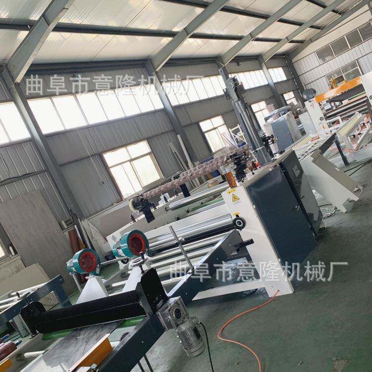 竹炭共挤板全自动贴面机家具橱柜门PVC膜覆膜机多层板双面贴纸机