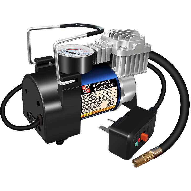 摩托电动气泵单缸农用足球篮球三轮220v气泵打充体育家用打气筒