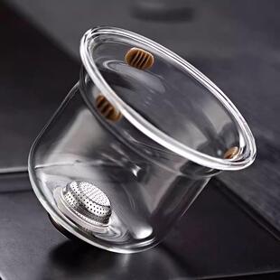 茶方圆华匠小蛮腰原厂配件飘逸杯内胆泡茶过滤器大号小号玻璃内胆