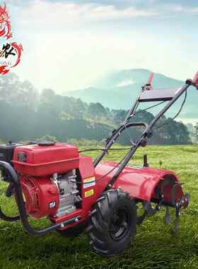 厂家直供可带犁开沟除草新型农业机械微耕机四驱旋耕机松土机