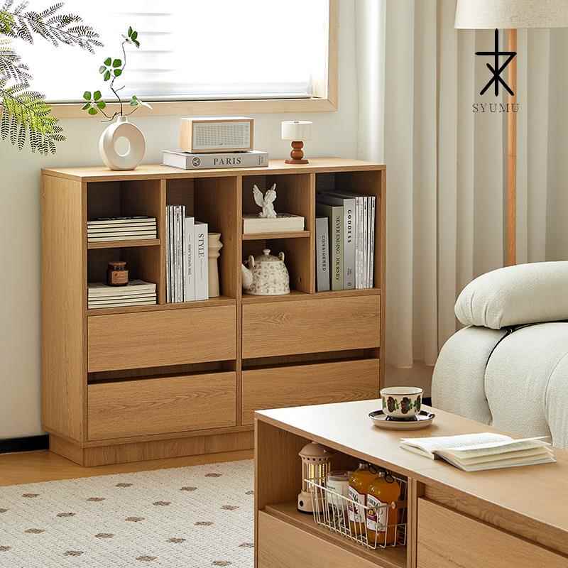 柜置物柜书落地书现代简约自由组合柜ZID客矮厅储物柜收新架品