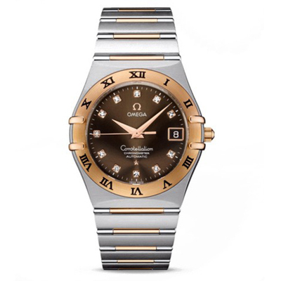 一口价98新公价44800欧米茄星座18K金自动机械男表98新1301.60.00