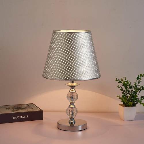 正品北欧水晶客厅灯触台摸创意粉头红卧色浪漫现代简约智能室床柜