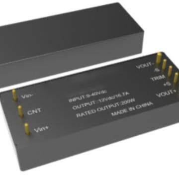 工业特种电源AE2009-40&18-75Vdc低压直流宽范围输入系列200W