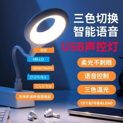 New Smart Voice Lamp: Creative Voice-Controlled USB Charging