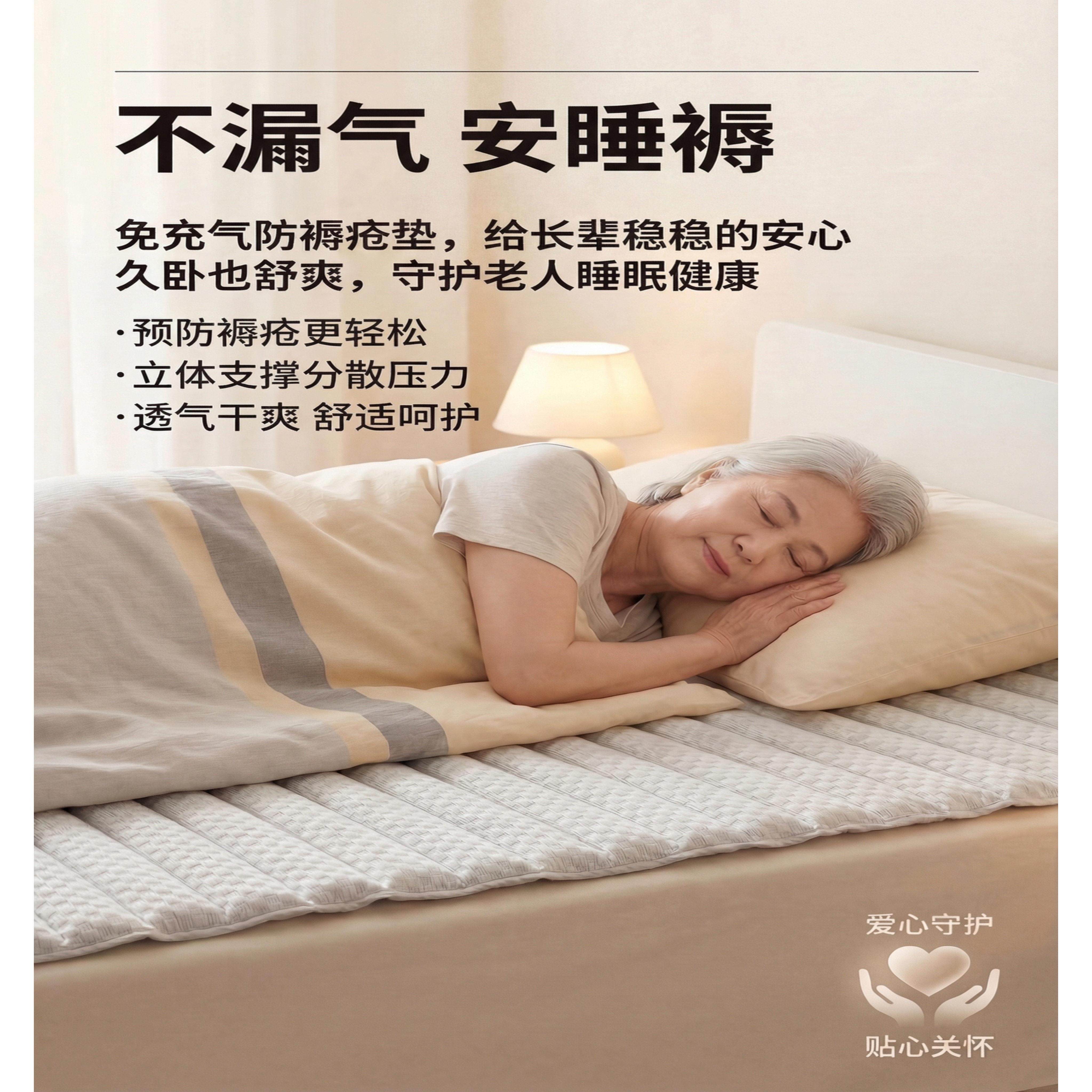 防褥床垫卧床老人护理垫免充气床垫病人防压疮垫双面透气可折叠
