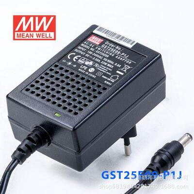 GST25E明纬P1J电源供应器E05/E09/E12/E15/E18/E24/E48 25W 7.5V