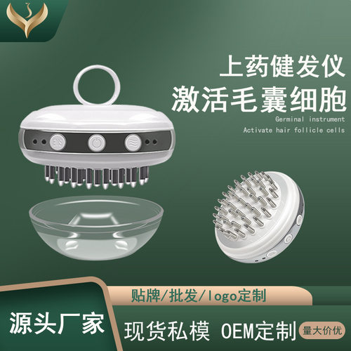 红外线头皮上药梳 EMS微电护理仪 生发液导入仪 头部按摩美发仪器