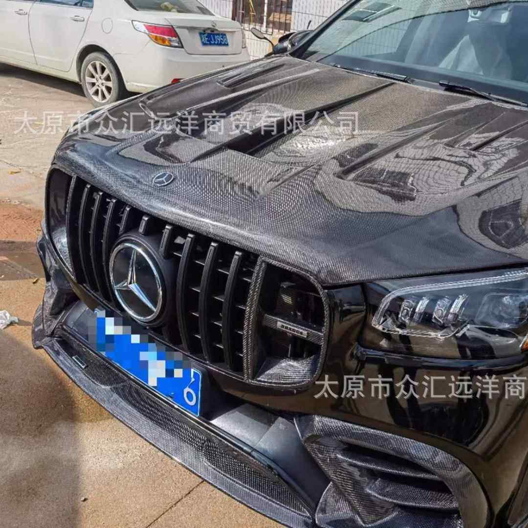 20一22款奔驰GLEGLS改装LD款碳纤维机盖