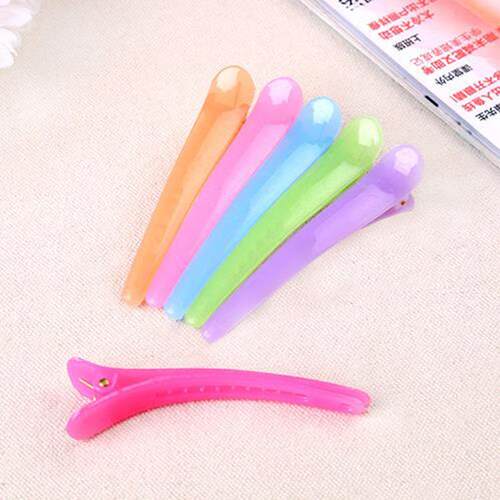 Candy-colored pointed jaw clips, jelly-colored hair clips, c