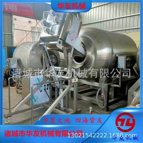 不锈钢液压真空滚揉机开盖升降牛羊肉鱼肉全自动腌制机设备