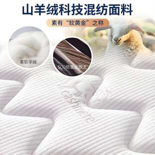 弹胶簧床垫软硬两用席思cm707经济梦型家用乳椰租棕床垫房酒店用