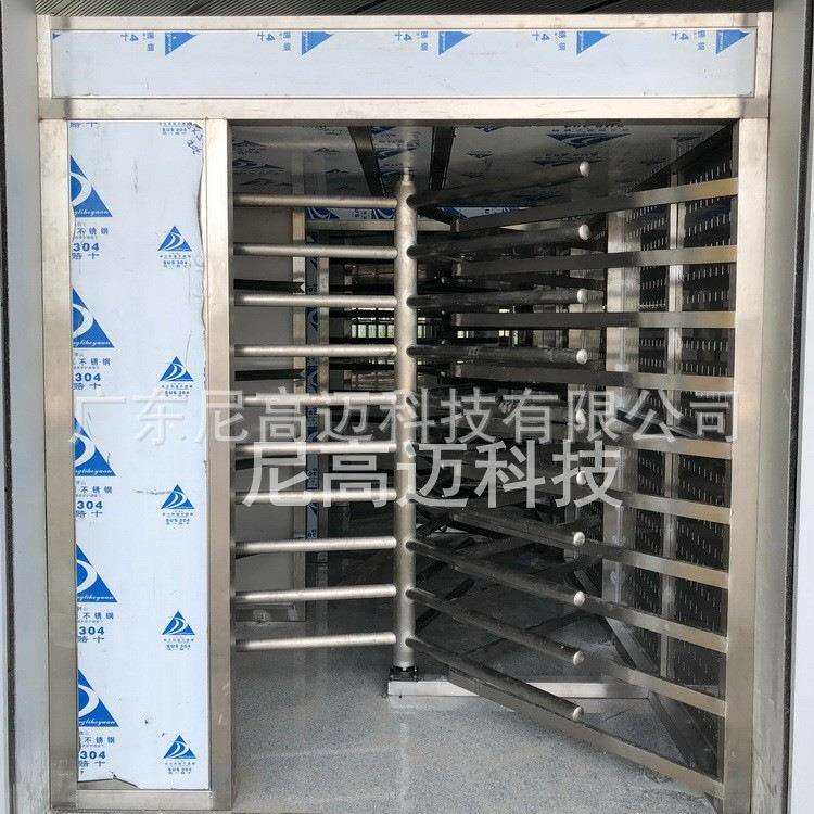 供应辽河车站全高单向门 平头顶不锈钢单项旋转门 旅客进出站闸机