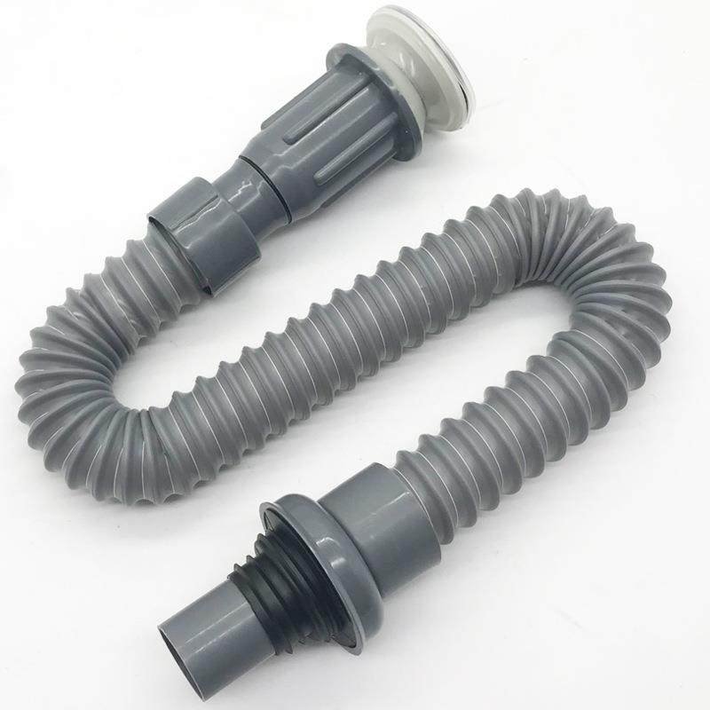 洗手盆不锈钢下水软管连体式台脸盆翻板排水面盆一体式下水器白色,家装主材,下水器,淘宝优惠券,粉丝福利购,淘宝优惠卷