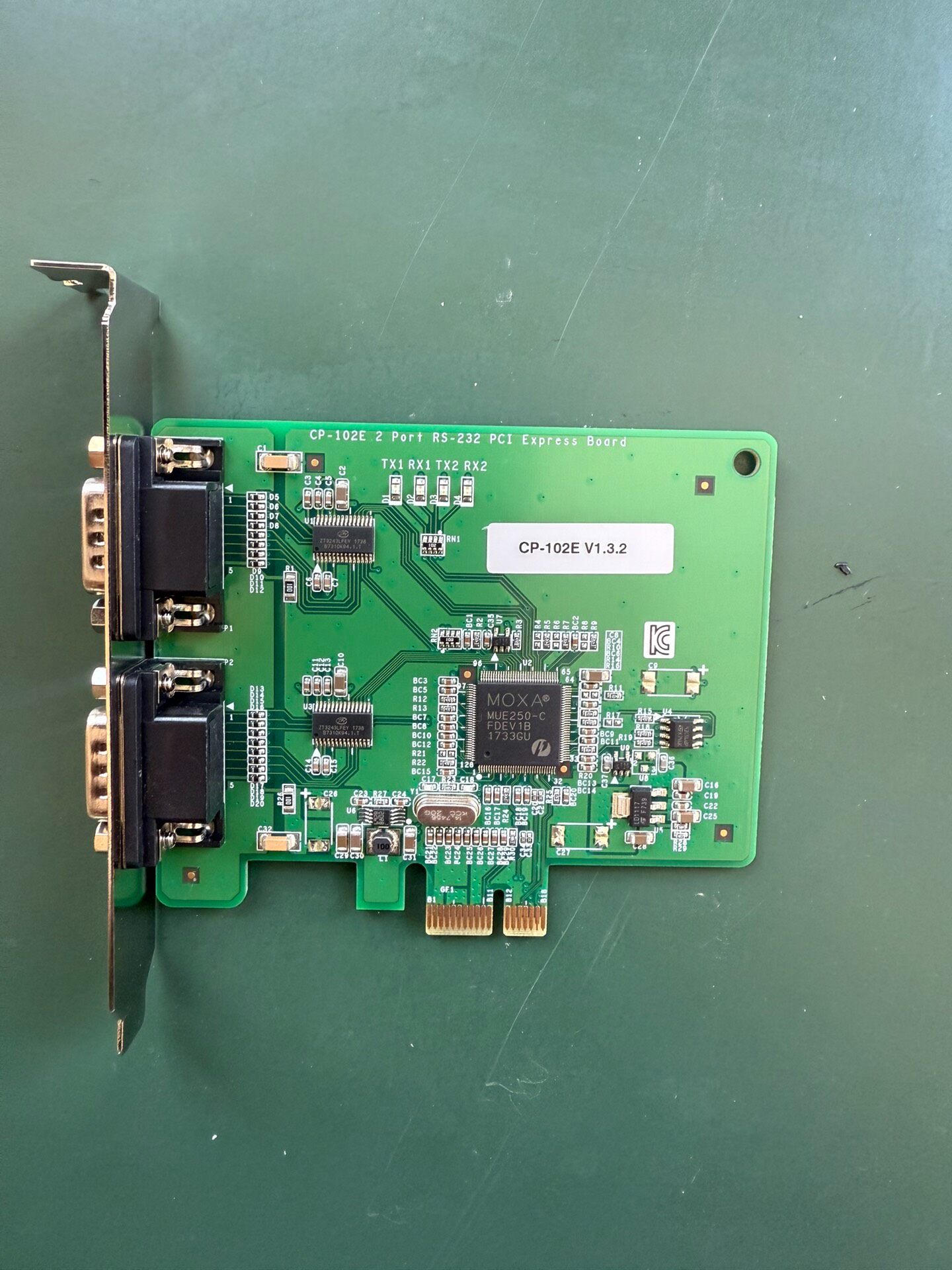 摩莎 MOXA CP-102E 2口 PCIE插槽  RS2
