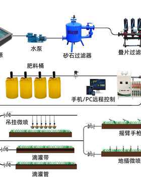 农业肥控制系统水一体机蓝FYT用莓专种植水肥机