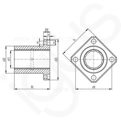 易格斯MAGA-102 dr动ylin R 直承线滑基座轴 -FJUM02