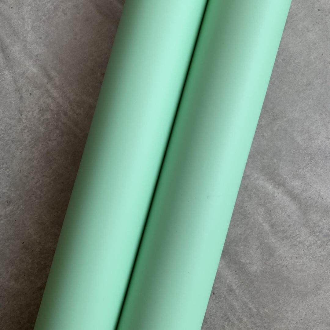 加厚纯色绿色防水自粘墙纸壁纸展柜展厅装饰贴膜翻新贴纸波音软片